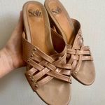 Soft Surroundings Vintage Braided Tan Heels Photo 0