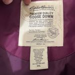 Eddie Bauer  Premium Quality Goose Down Puffer Vest Size XXL Purple Excellent con Photo 3