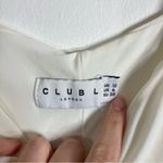 Club L London New Life White Maternity Square Neck Midi Dress Ruched Size 6 Photo 4