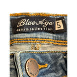Blue Age Denim Collection Skinny Jeans Juniors Size 5 Blue Distressed Stretch Photo 4