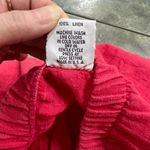 GERTIES Linen Long Pencil Midi Skirt Summer Pink Front Slit Sz M Coastal Retro Size M Photo 6