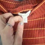 Urban Outfitters UO silence + noise burnt orange stripe off shoulder ribbed top Photo 4