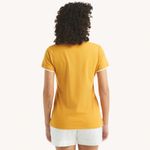 Nautica Women's Yellow Preppy Deck Polo Shirt Size Medium Photo 3