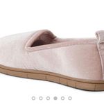 Dearfoams Slippers- Pink Shiny Velour Closed Back Photo 3
