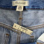 Madewell Rigid Denim A-Line Mini Skirt in Lakeline Wash Eco Edition 27 Photo 5