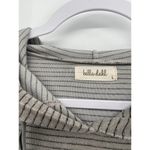 Bella Dahl Striped Hoodie Split Back Gray White Size L Photo 41