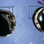 Black and silver tone Stud Earrings Photo 0