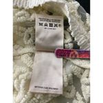 Maeve Anthropologie Sheer Lace Blouse Womens 4 Embroidery Split Tulip Back Ivory Photo 9