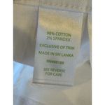 Lilly Pulitzer  Jeans Women 8 White Cotton High Rise Ankle Pants‎ Preppy Coastal Photo 13