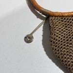 The Sak  Crochet Braided Leather Handle Hi I Satchel Tote Shoulder Bag Brown Photo 13