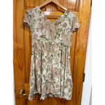 Denim & Supply Ralph Lauren Floral Dress S Boho Cottagecore Button Front White Photo 2