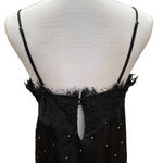 fab'rik  Star Print Dress Black Lace Detail Women's Size Medium Photo 6