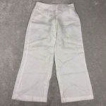 hard tail forever white linen pants cropped wide leg Size XS Photo 0