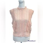 Forever 21 Sleeveless Eyelet Blush Colored Top Size Large NWT Photo 4