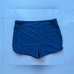 Women's Blue Short Mid Rise Swim Bikini Shorts Sommer Pool Lightweight Size XL Photo 2