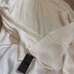 Mossimo Supply Co Elegant Flowy White Blouse Photo 10