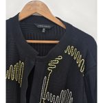 Ming Wang  Women's Open Front Knit Cardigan Gold Cream‎ Accent Size 2X Photo 1
