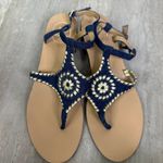 Jack Rogers  Elise Denim Sandals Size 9.5 Photo 1