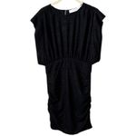 IRO Cory Ruched Blouson Mini Dress Size 36/4 In Black Photo 4