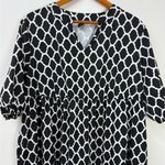 EMERY ROSE Chic Black and White Geometric Summer Maxi Dress size 2XL Photo 2