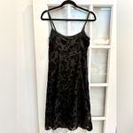 Betsey Johnson Vintage  Y2K 90’s Black Burgundy Velvet Metallic Dress Size S NWT Photo 4