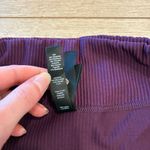 For Love & Lemons  x Revolve Purple Ribbed Cutout Biker Shorts Size L Photo 5