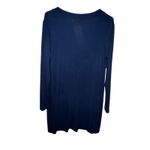 YALA LESLIE LONG SLEEVE OVERSIZE BAMBOO CARDIGAN SLOUCH POCKETS BLUE WOMEN S/M Photo 4