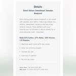 Abercrombie & Fitch Sweater Bodysuit S BlackKnit Long Sleeve Sweetheart Neck Photo 9