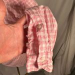 UNTUCKit Womens Pink Gingham Checkered 100% Cotton Button Down Shirt Size 0 Photo 5