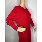 Neiman Marcus NWT  the cashmere collection red crewneck sweater dress XL Photo 2