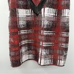 Lovers + Friends  Plaid Camisole Tank Top Women's Size Large‎ Lace Trim V-Neck Photo 4