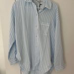 Rachel Parcell  Women's Light Blue Striped Pajama Top Photo 0