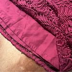 Loft  Lace Skirt Lined Red size 2 Photo 3