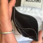 Moschino Authentic Leather gold Logo card case Photo 5