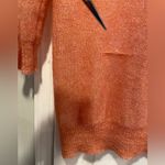 J.Crew Size S Coral Pink Sheer Lightweight 3/4 Sleeve Mohair Button Cardigan Photo 5