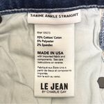 Le Jean Libertine Dark Wash Sabine Ankle Length Straight High Rise Jeans 24 NWT Blue Photo 10