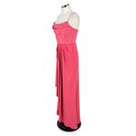 Adrianna Papell  Satin Crepe Cowl Neck Gown in Spring Rose Pink Size 6 Photo 7