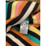 Revolve Monse Striped One Sleeve Halter wool Ribbed Knit Midi Dress Rainbow M Yellow Size M Photo 10