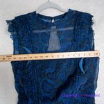 New! AllSaints Hali Tamora Dress Royal Blue Snakeskin Animal Print ruched,‎ 6 Photo 6