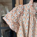 Hunter Bell  Tulip Millie top blouse tiered ruffle short sleeves cotton block Photo 7