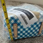 Dooney & Bourke Blue and White Checkered Shoulder Bag Photo 3