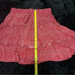 Princess Polly red floral print mini skirt size 0 women’s Photo 5