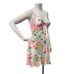 Victoria's Secret Victoria Secret M Floral Satin Lace Trim Slip Dress Lingerie Babydoll Cottage Photo 4