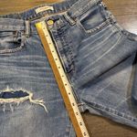 Moussy Vintage Distressed Raw Edge Hem Jeans Blue Size 27 Photo 7