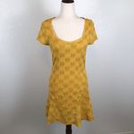 Free People Intimately  Daisy Godot square neck stretch lace skater dress M Photo 3