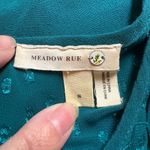 Anthropologie Meadow Rue Teal Smocked Boho Blouse (Size S) Photo 2