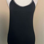 Champion  Black Heathered Gray Slate Blue Fitted Athletic Tank Medium Photo 0