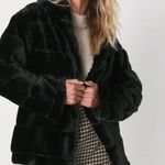 Lulus Cozy Queen Black Faux Fur Coat Photo 0