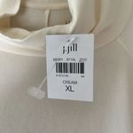 J. Jill Sz XL Luxe Supima Turtleneck Cream Pullover Stretch Tunic Long Sleeves Photo 3