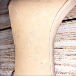 Steve Madden Reno Nude Patent Leather Sandal Heel Size 10 Photo 9